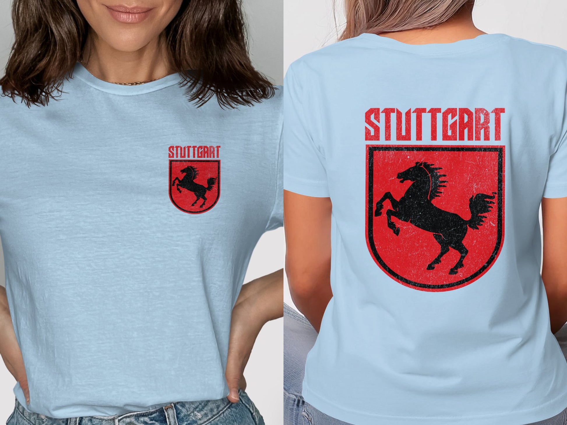 Stylish Stuttgart Horse Graphic T-shirt product