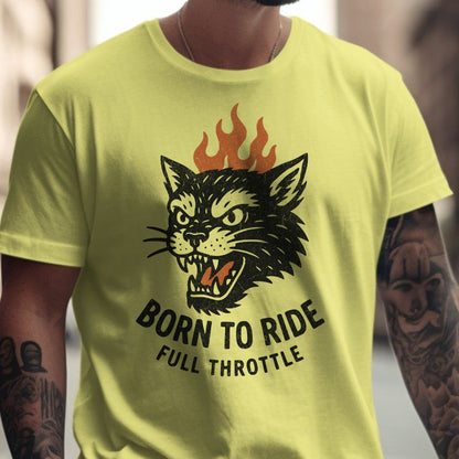 Born To Ride Full Throttle Graphic Tee