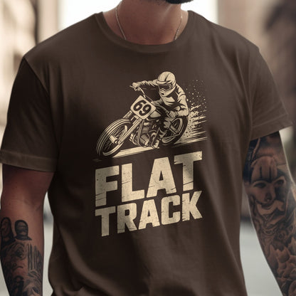 Flat Track Motorcycle Design T-Shirt product type