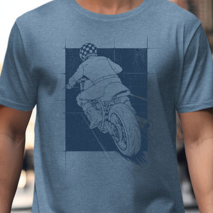 Vintage Motorcycle Rider Graphic T-shirt product type