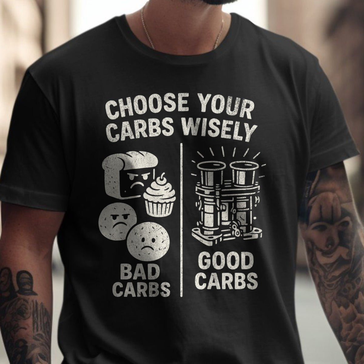 Choose Your Carbs Wisely Humorous T-Shirt