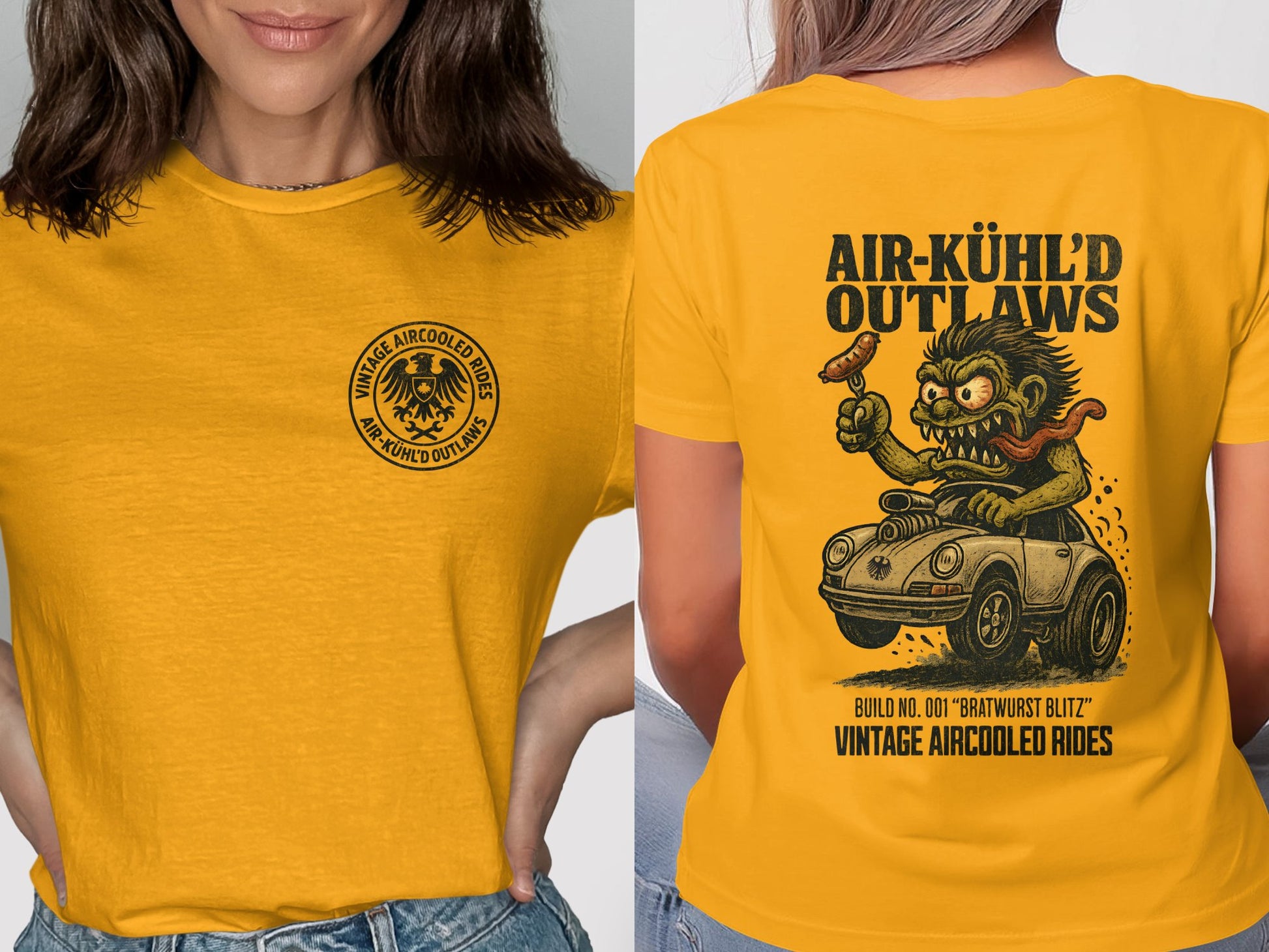 Vintage Aircooled Rides with Custom Back Print product type