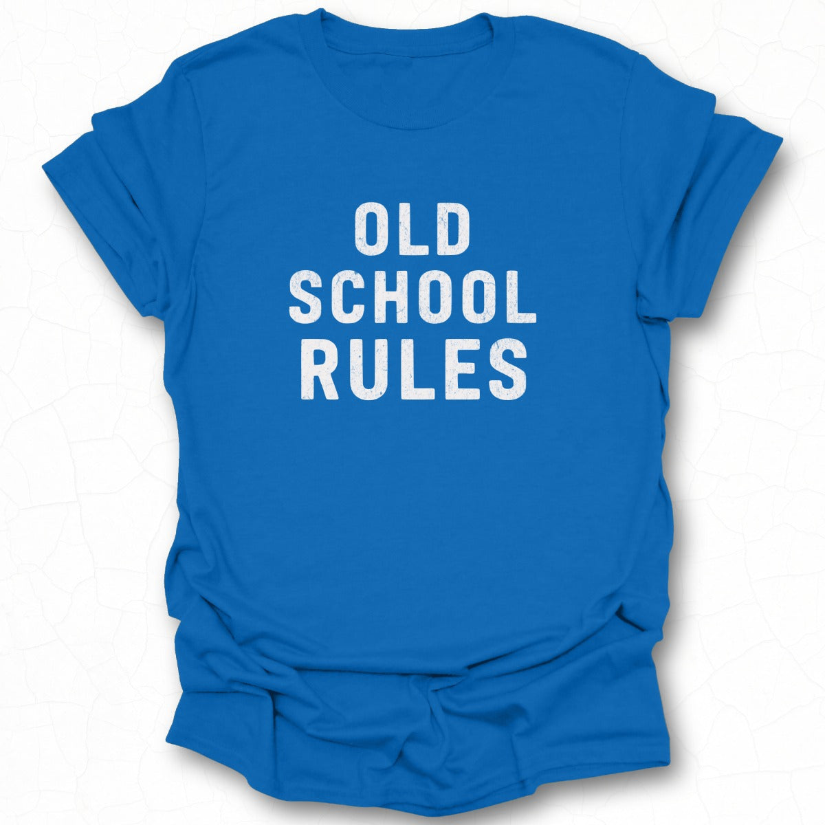 Old School Rules Graphic Statement T-Shirt