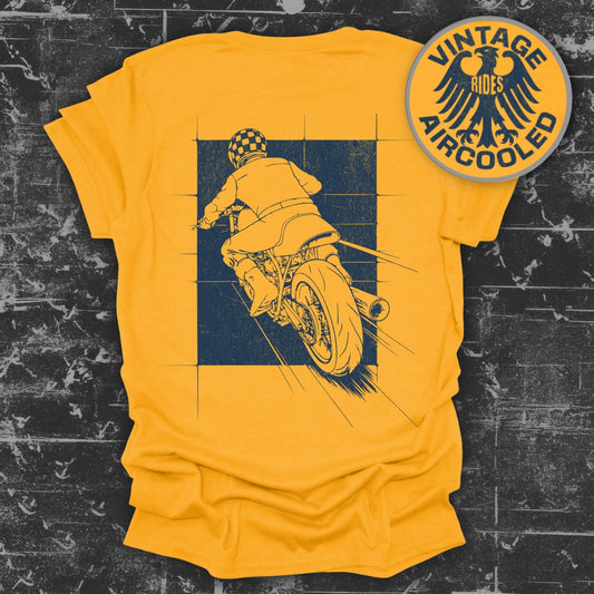 Retro Motorbike Graphic Design T-Shirt product type