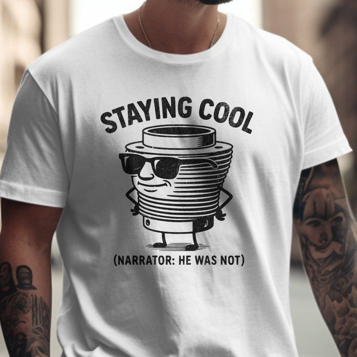 Staying Cool Narrator He Was Not Graphic T-Shirt