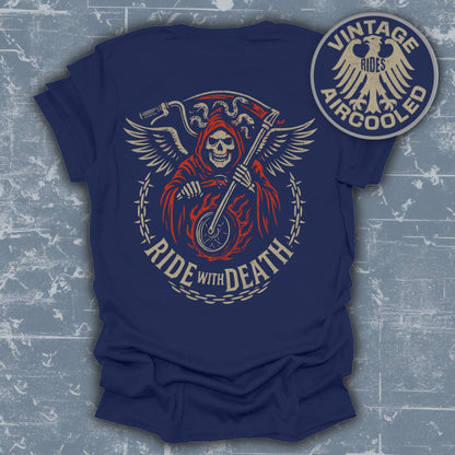 Ride with Death Graphic Vintage Rides T-Shirt product