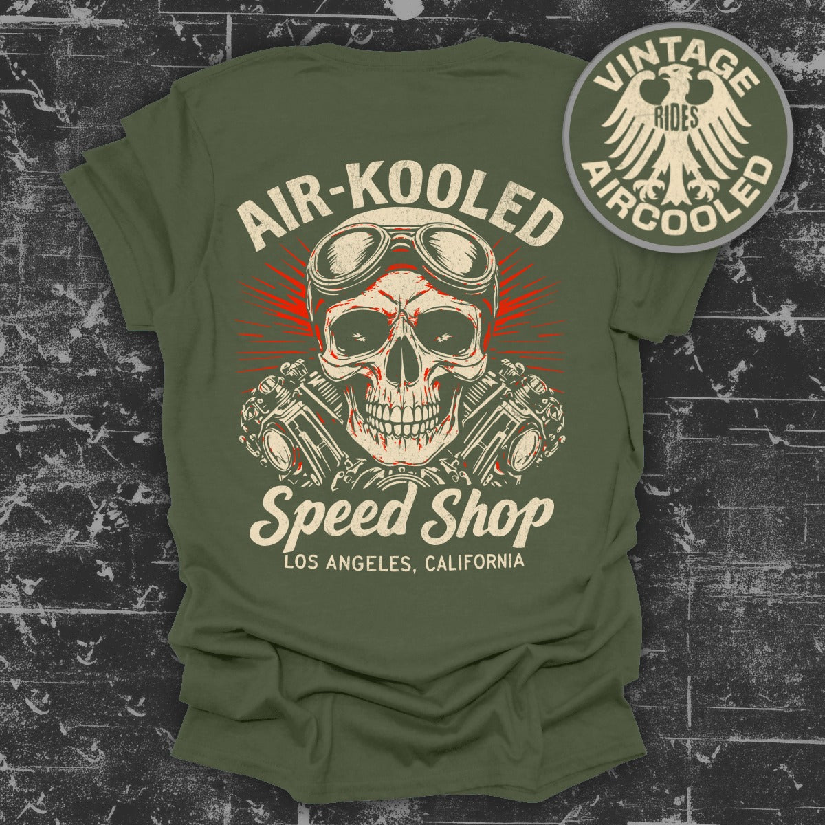 Air-Kooled Speed Shop Vintage Aircooled Shirt