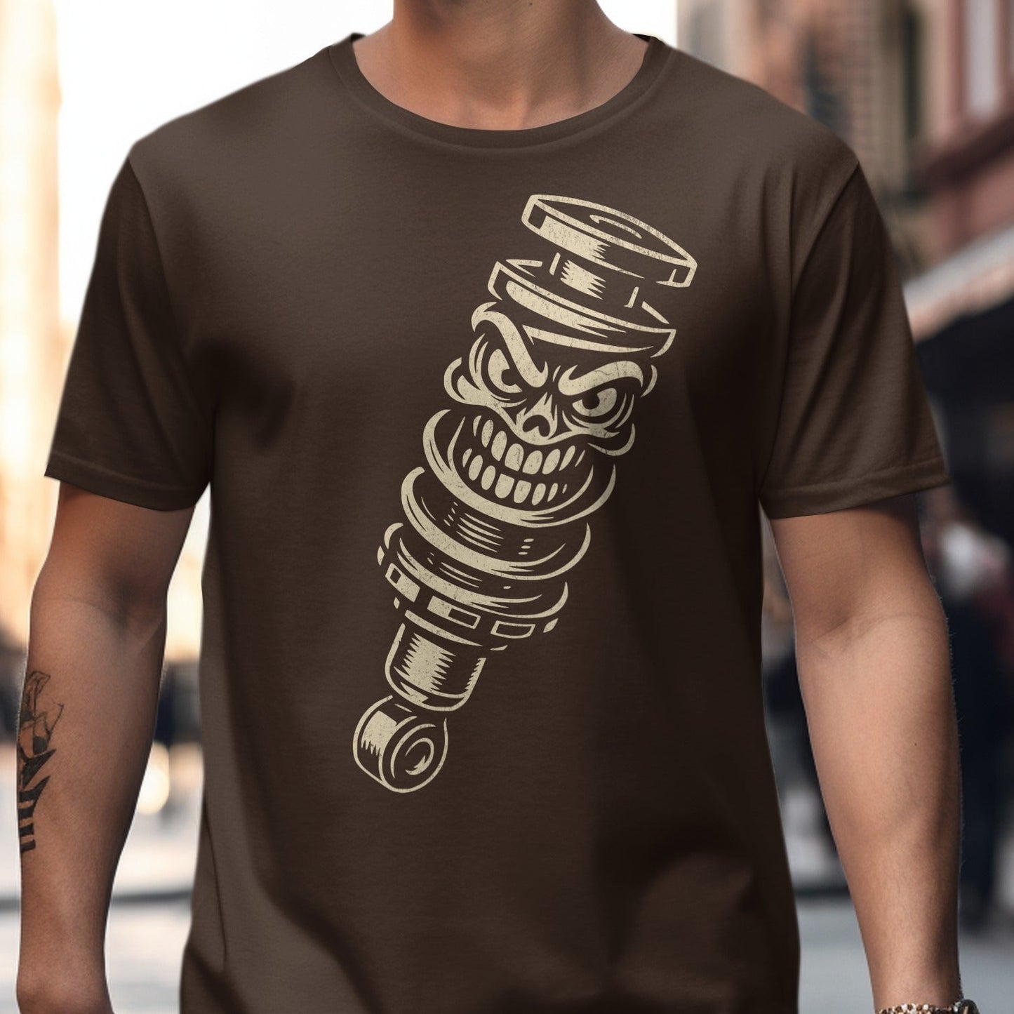 Skull Shock Absorber Graphic T-Shirt product type