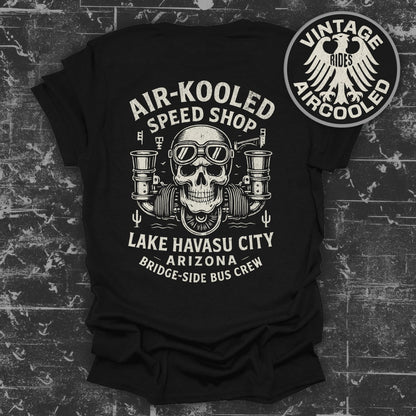 Air-Kooled Speed Shop Skull Graphic T-Shirt product