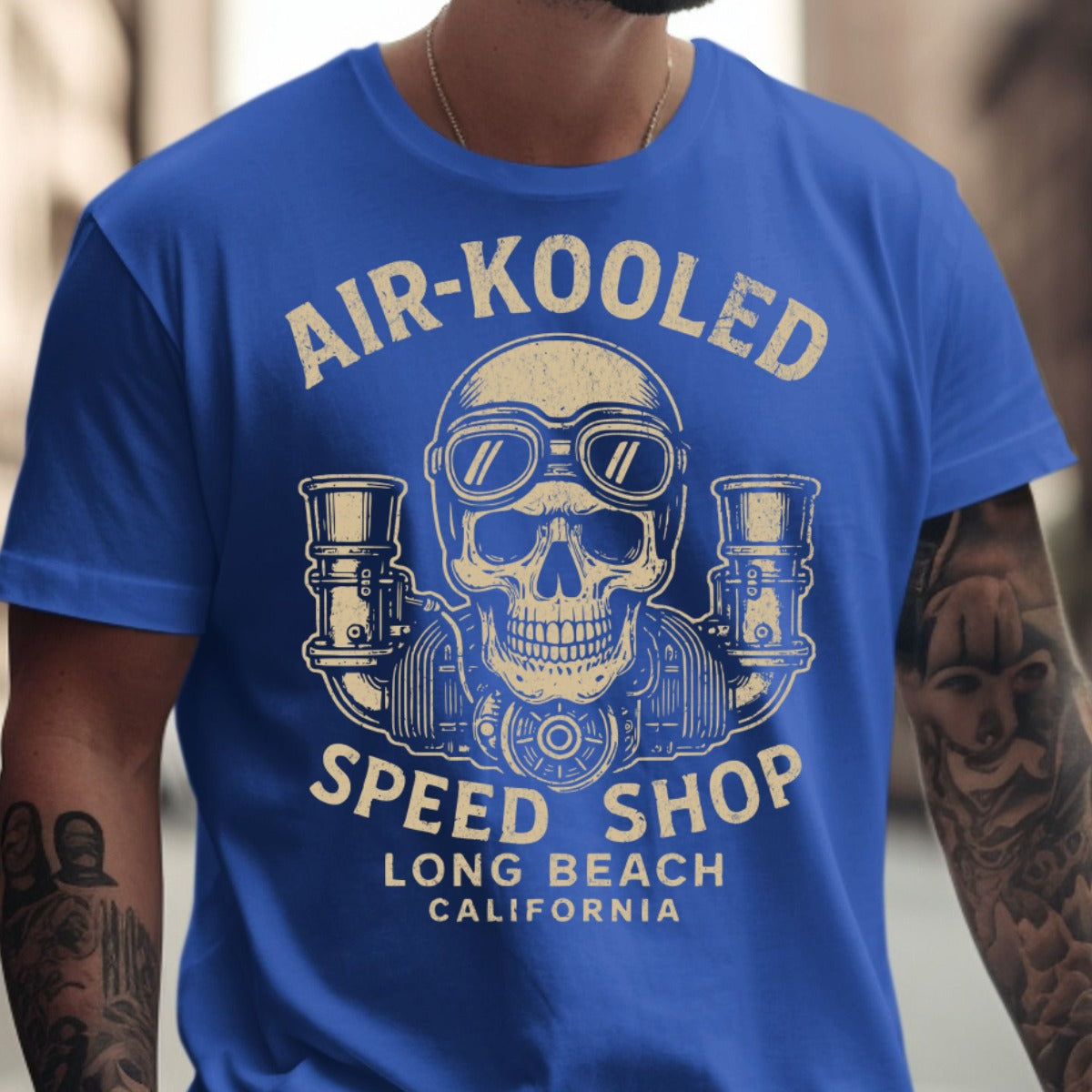 Air-Kooled Speed Shop Long Beach California T-Shirt product type