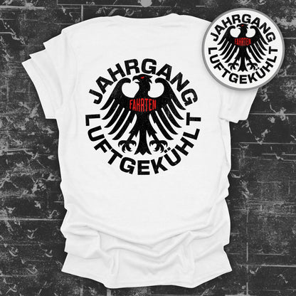 Jahrgang Luftgekühlt Fahrten Vintage Design T-Shirt