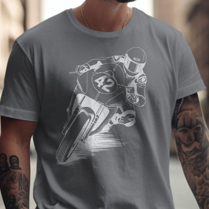 Motorbike Racer Graphic Print T-Shirt product