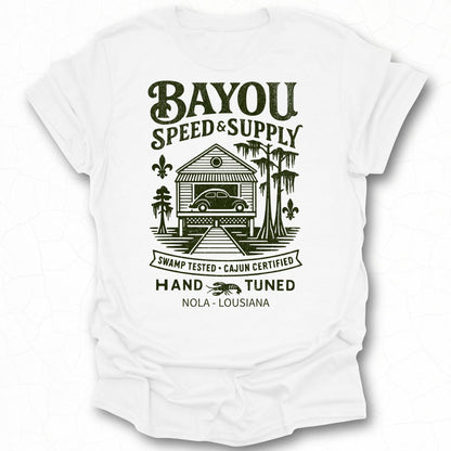 Bayou Speed & Supply Swamp Tested Cajun Certified T-Shirt