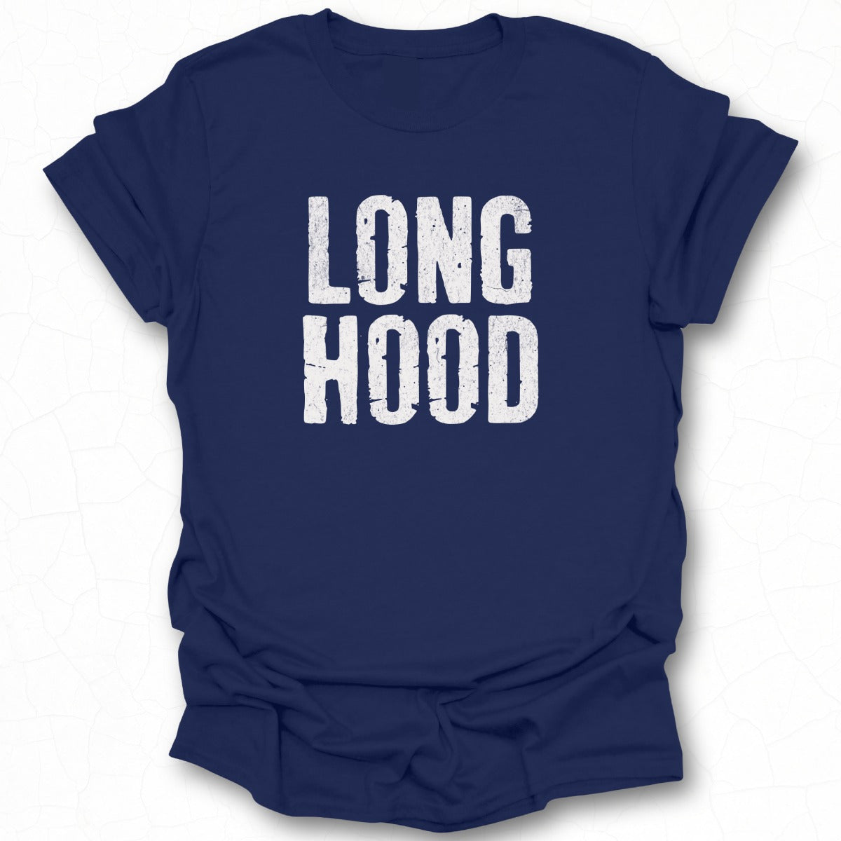 Long Hood Printed Blue T-Shirt Fashion Clothing