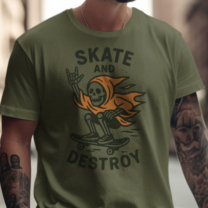 Skate and Destroy Skeleton Graphic T-shirt product