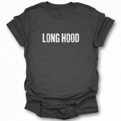 Long Hood Text Printed Casual Graphic T-Shirt