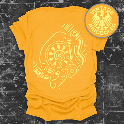 Vintage Rides Aircooled Engine Graphic T-Shirt product type