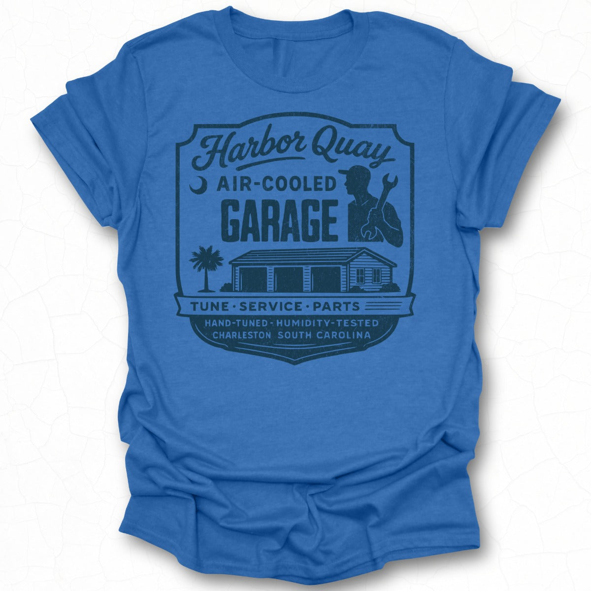 Harbor Quay Air-Cooled Garage Tune Service Parts shirt