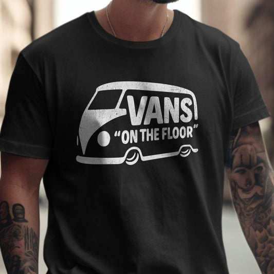 VANS On The Floor Graphic Print Short Sleeve Shirt