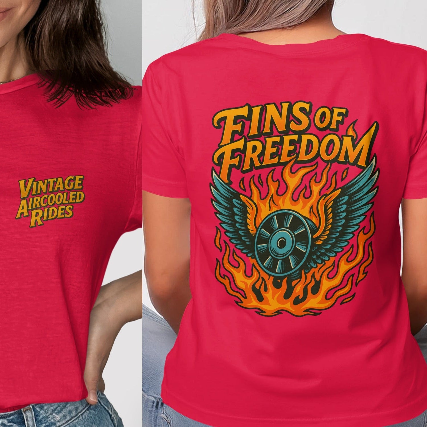 Fins of Freedom Vintage Aircooled Rides T-shirt product type