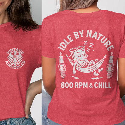 Vintage Aircooled Idle By Nature Graphic Tee product type
