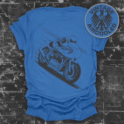 Vintage Rides Aircooled Motorcycle T-shirt product type