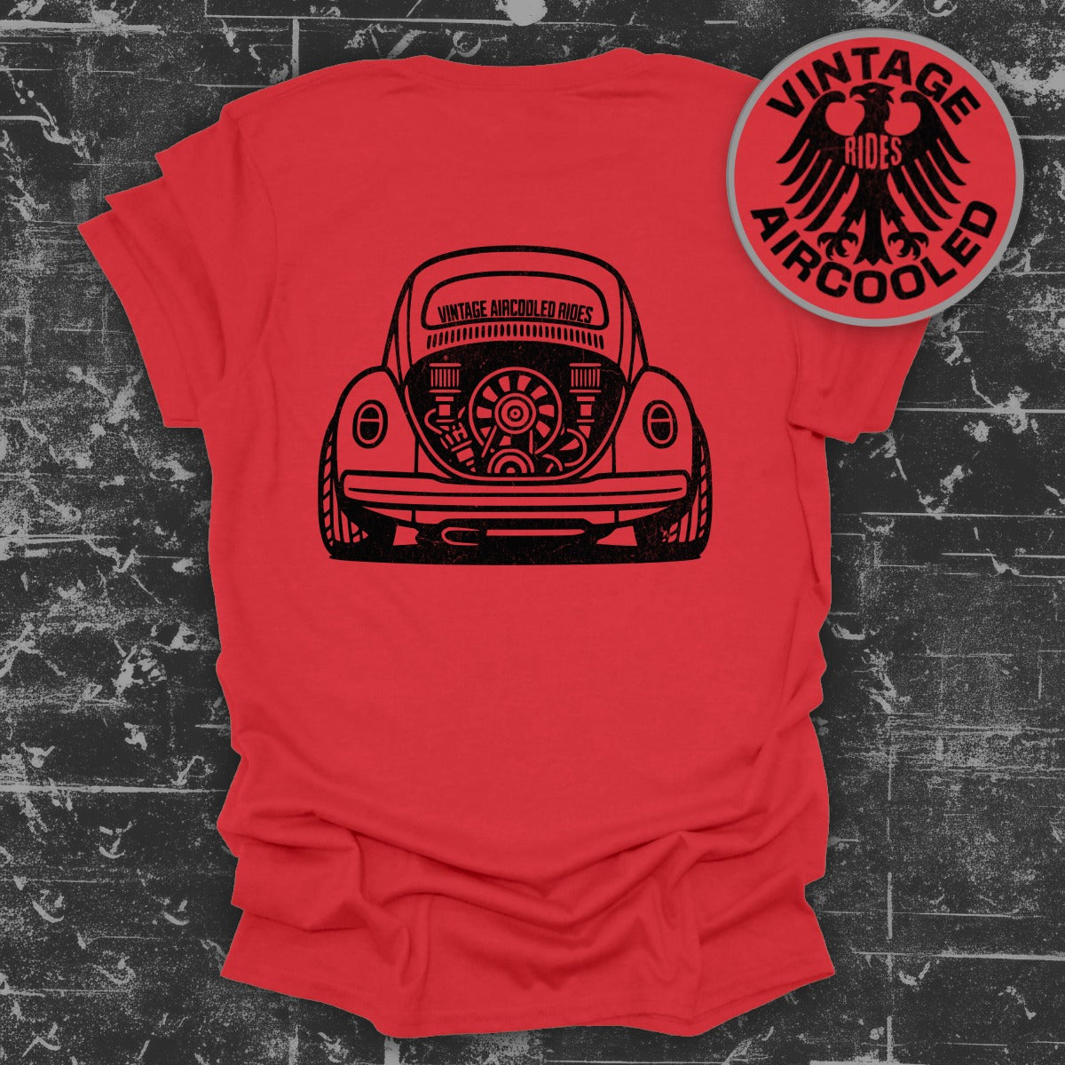 Classic Vintage Rides Aircooled Graphic Tshirt