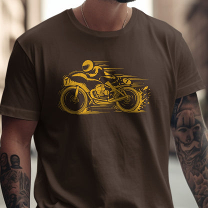 Dynamic Motorcycle Graphic T-shirt product type