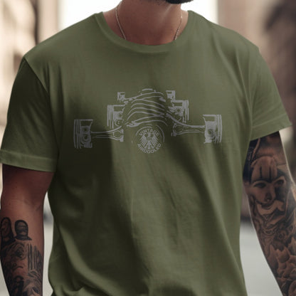 Vintage Car Engine Graphic Print T-Shirt product type