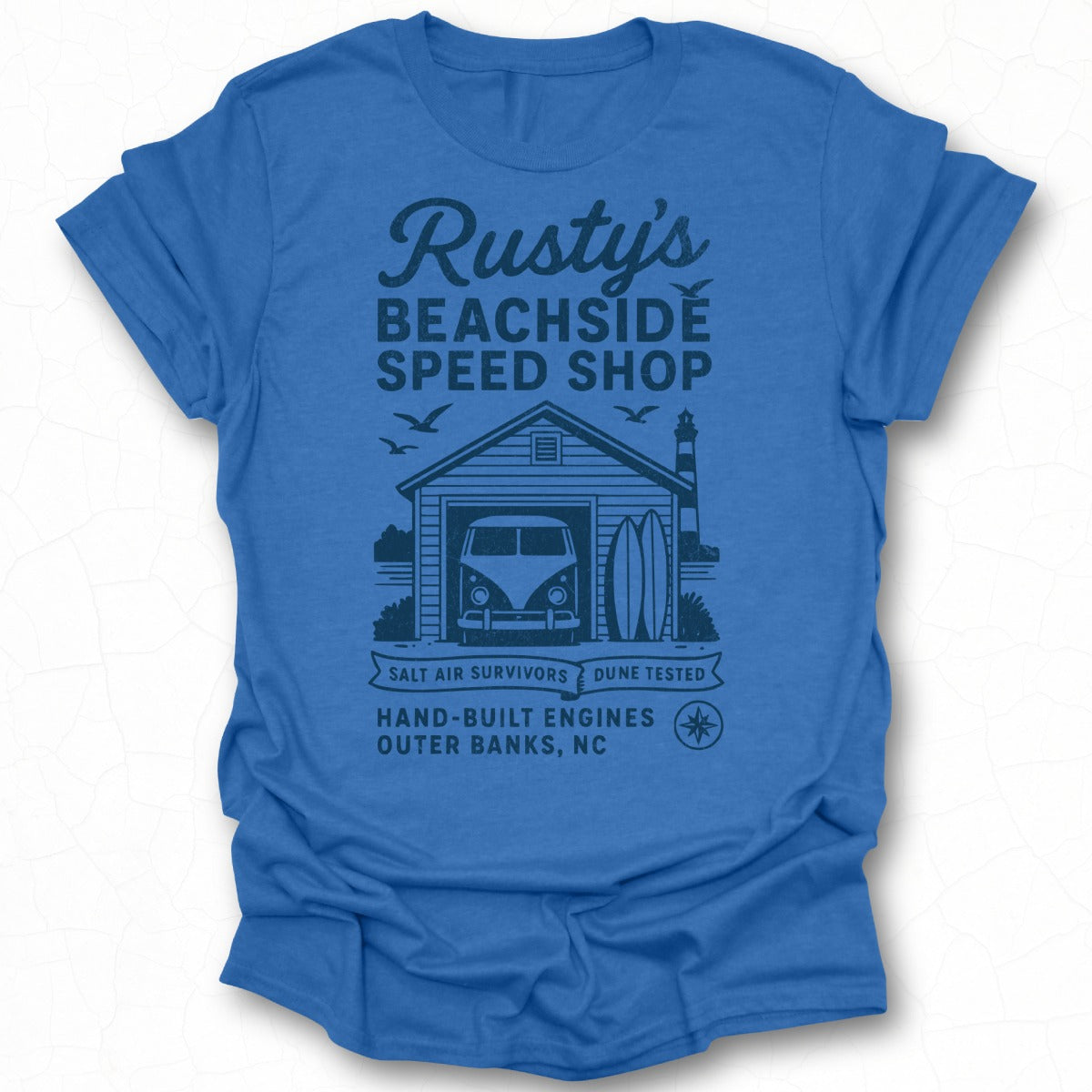 Rusty's Beachside Speed Shop Outer Banks NC T-Shirt