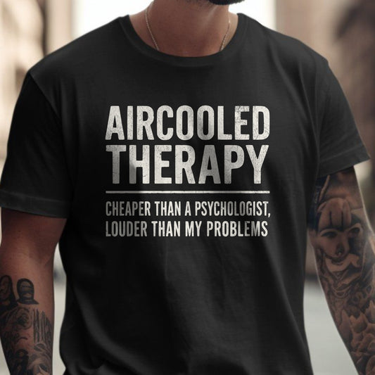 Aircooled Therapy Cheaper Than A Psychologist T-shirt