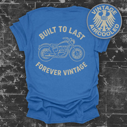 Built to Last Forever Vintage Motorcycle T-shirt product