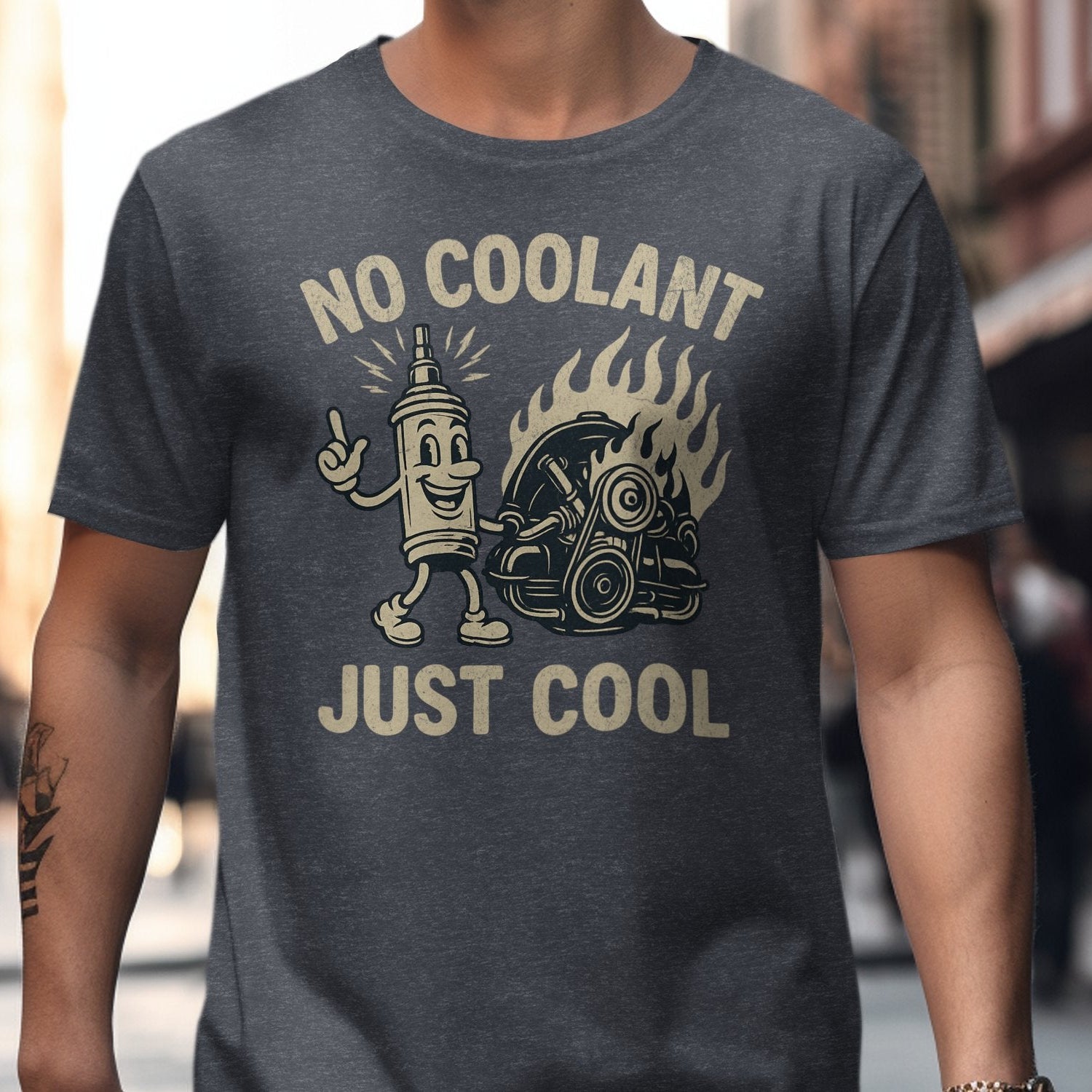 No Coolant Just Cool Graphic T Shirt product type