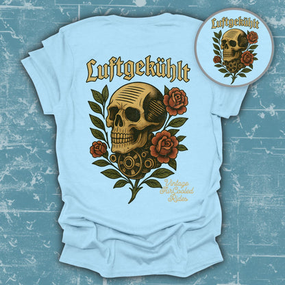 Skull and Roses Vintage Inspired Artistic T-shirt product