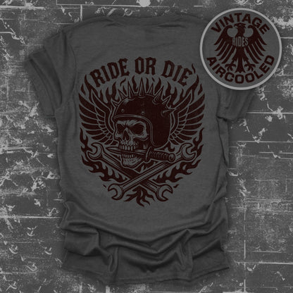 Ride or Die Vintage Aircooled Skull T-shirt product