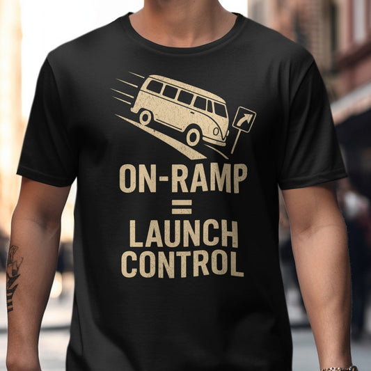 On-Ramp Equals Launch Control Printed T-Shirt product type