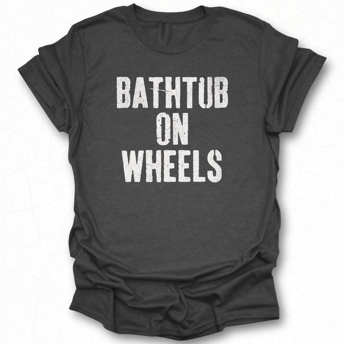 Bathtub on Wheels Graphic Tee Shirt Fun Novelty Product