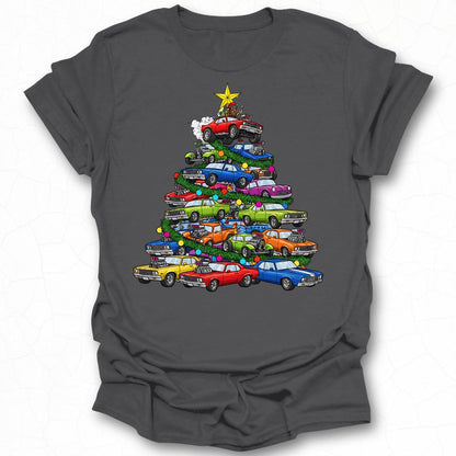 Classic Car Christmas Tree Graphic Tee