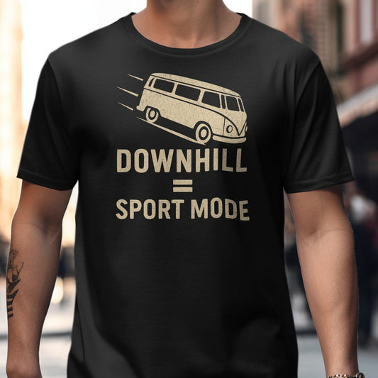 Downhill Equals Sport Mode Graphic T Shirt product type
