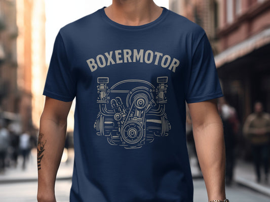 Boxermotor Engine Design Graphic T-shirt product type