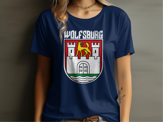 Wolfsburg Crest Graphic Print Blue Shirt product