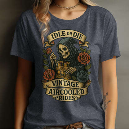 Idle or Die Vintage Aircooled Rides T-shirt product