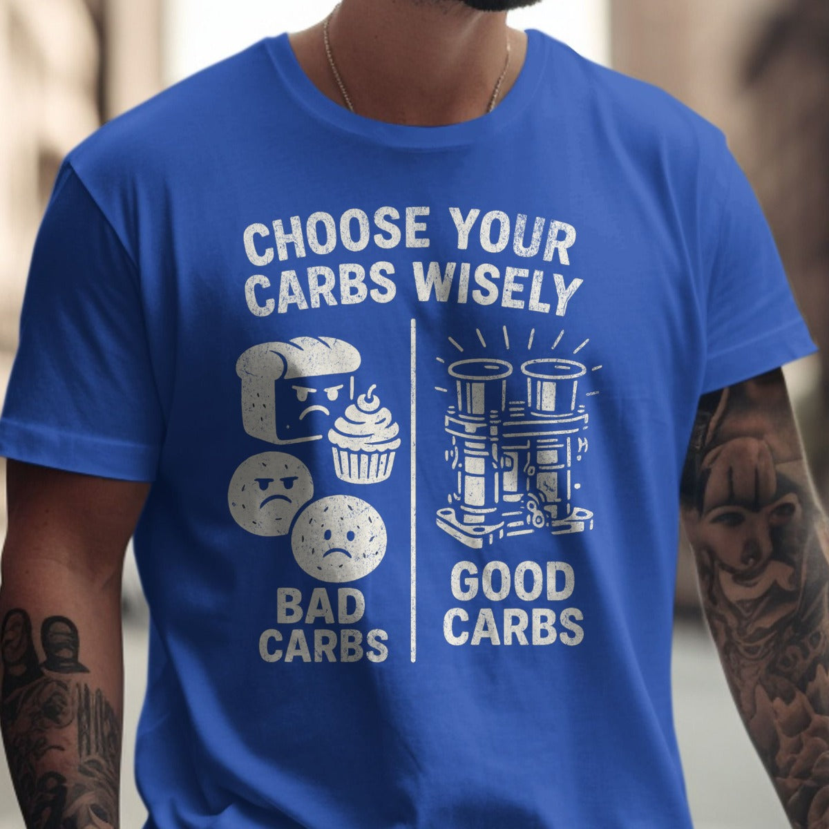 Choose Your Carbs Wisely Graphic T-Shirt
