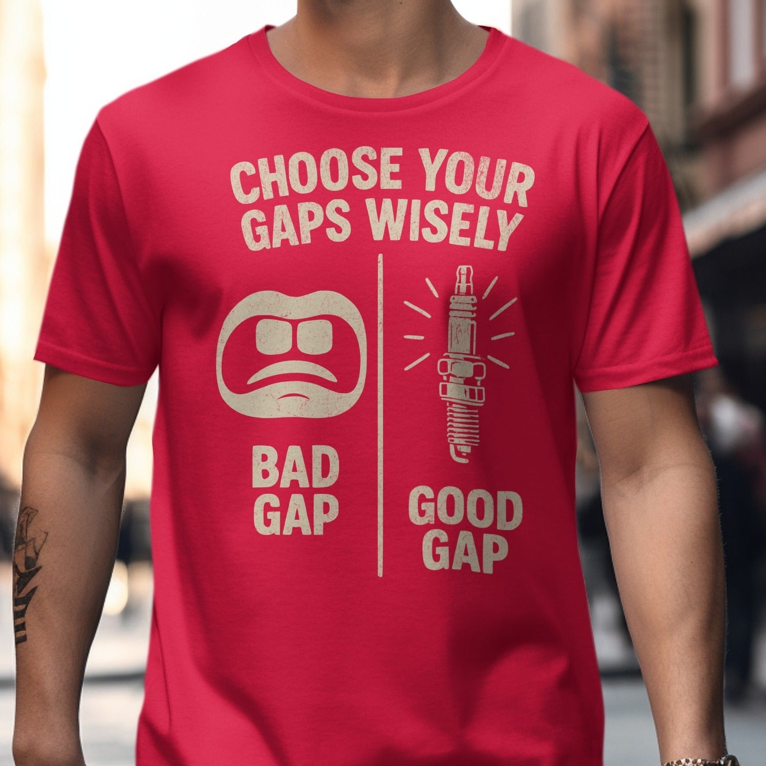 Choose Your Gaps Wisely Fun Graphic T-Shirt product