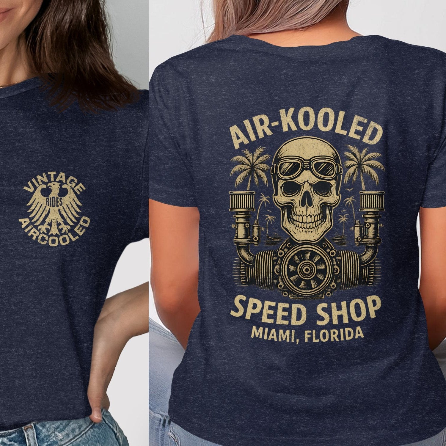 Vintage Aircooled Speed Shop Miami Florida T-shirt product type