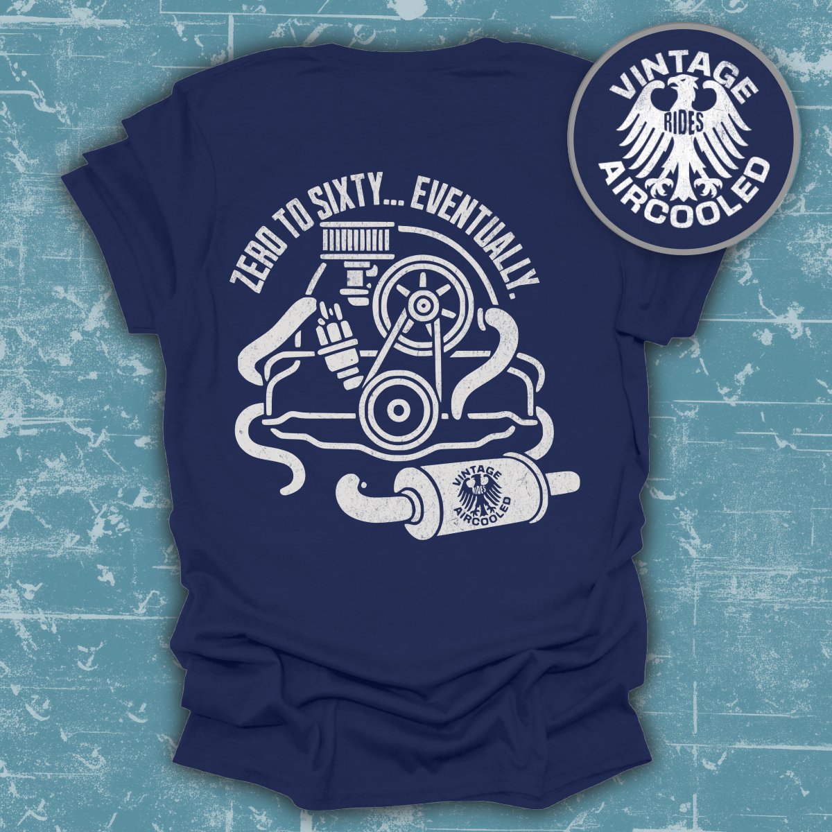 Zero to Sixty Eventually Vintage Aircooled T-shirt product