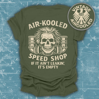 Air-Kooled Speed Shop Skull Design T-shirt product