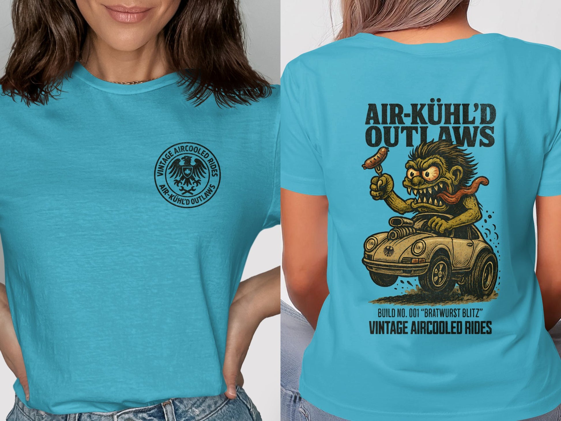 Air-Kühl'd Outlaws Vintage Hot Rod T-Shirt product type