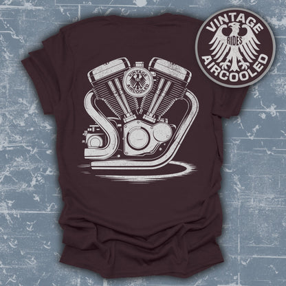 Vintage Aircooled Motorcycle Engine Graphic product