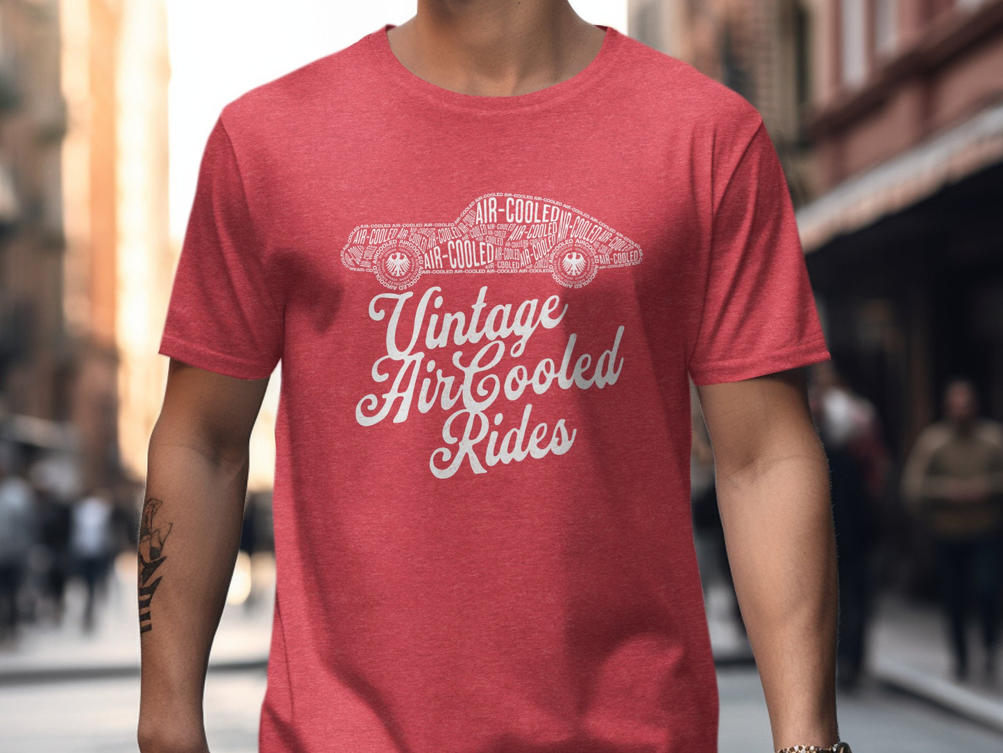 Vintage Air Cooled Rides Graphic Tee Shirt product